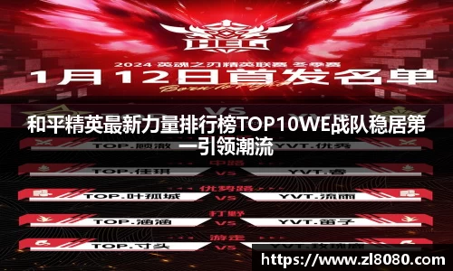 和平精英最新力量排行榜TOP10WE战队稳居第一引领潮流